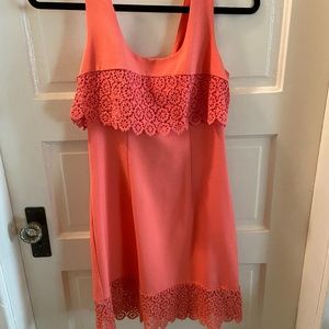 Altar'd State Dress Lace Salmon